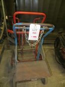 Three gas bottle trollies