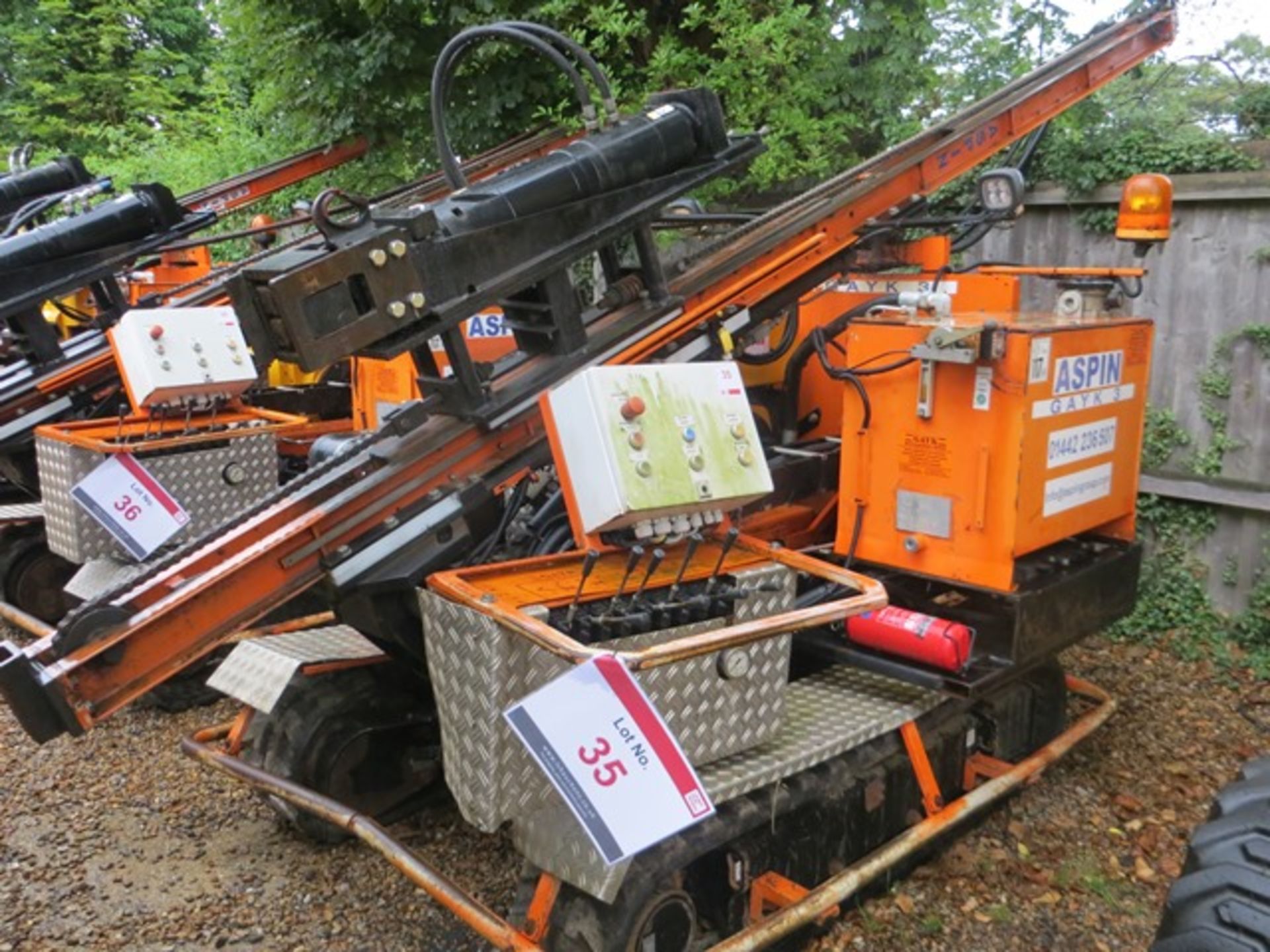 Gayk hydraulic tracked drilling rig s/n 7620314 (2014). Local Number GAYK03