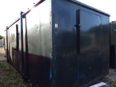 25' x 9' Steel Jackleg Container Split Canteen/Drying Room