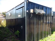 21' x 9' Steel Container Split WC 4 Cubicles & large Urinal c/w Separate Ladies Toilet Cubicle