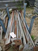 Stillage Containing Approx 30 Heras Fence Support Brackets as Lotted