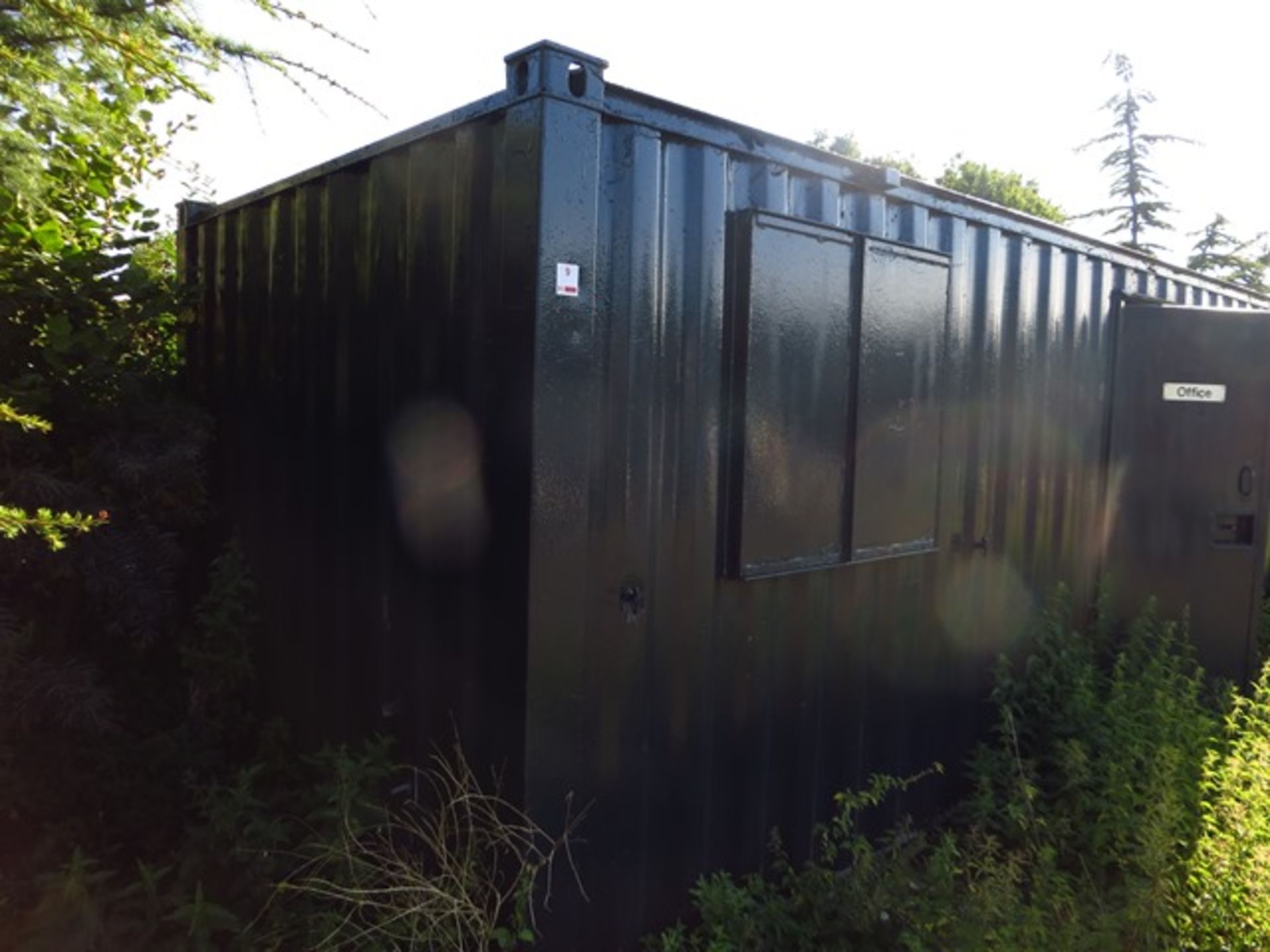 24' x 9' Steel Container Office with sink unit & contents as lotted - Image 2 of 4