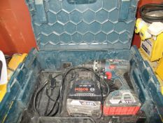 Bosch GSB 18 V-LI Professional Cordless Hammer Drill c/w Battery, Charger & Carry case