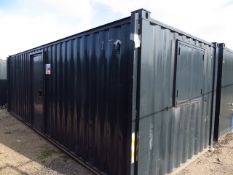 25' x 9' Steel Container Split Office with Sink Unit