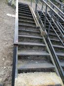 Set of Steel Fabricated Access Steps for Double Stacked Container Access 15 Tread Length 5000mm