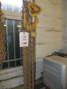 One Set of 4 Leg Lifting Chains NB: This item has no record of Thorough Examination. The purchaser