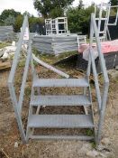 Small Set of 3 Tread access Steps 1100mm x 1000mm x 1550 Access Height 5500mm