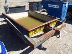 Conquip 1500 Litre Crane Liftable Tipping Skip NB: This item has no record of Thorough