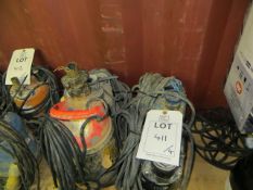 Four Various 110v Submersible Pumps