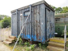12' x 9' Jackleg Steel Container Split WC 3 Cubicles & 2 Urinals c/w Separate ladies Toilet