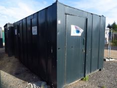 16' x 9' Steel Container Split WC 3 Cubicles & 3 Urinals c/w Separate Ladies Toilet Cubicle