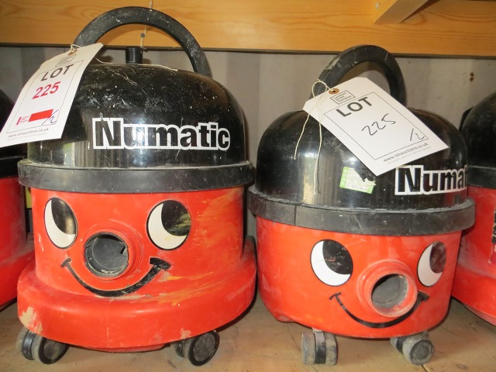 Two Numatic 110v Vacuum Cleaners