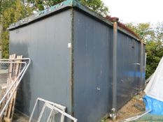 20' x 9' Jackleg Steel Container Split WC 4 Cubicles & 3 Urinals c/w Separate ladies Toilet Cubicle