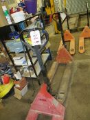 Two 2500Kg Pallet Trucks