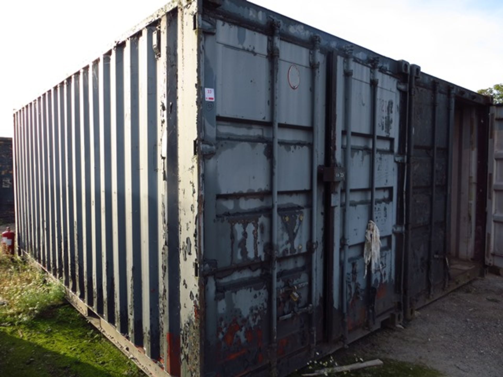 20' x 9' Steel Shipping Container excluding Contents *Note Collection Friday 11th October 2019