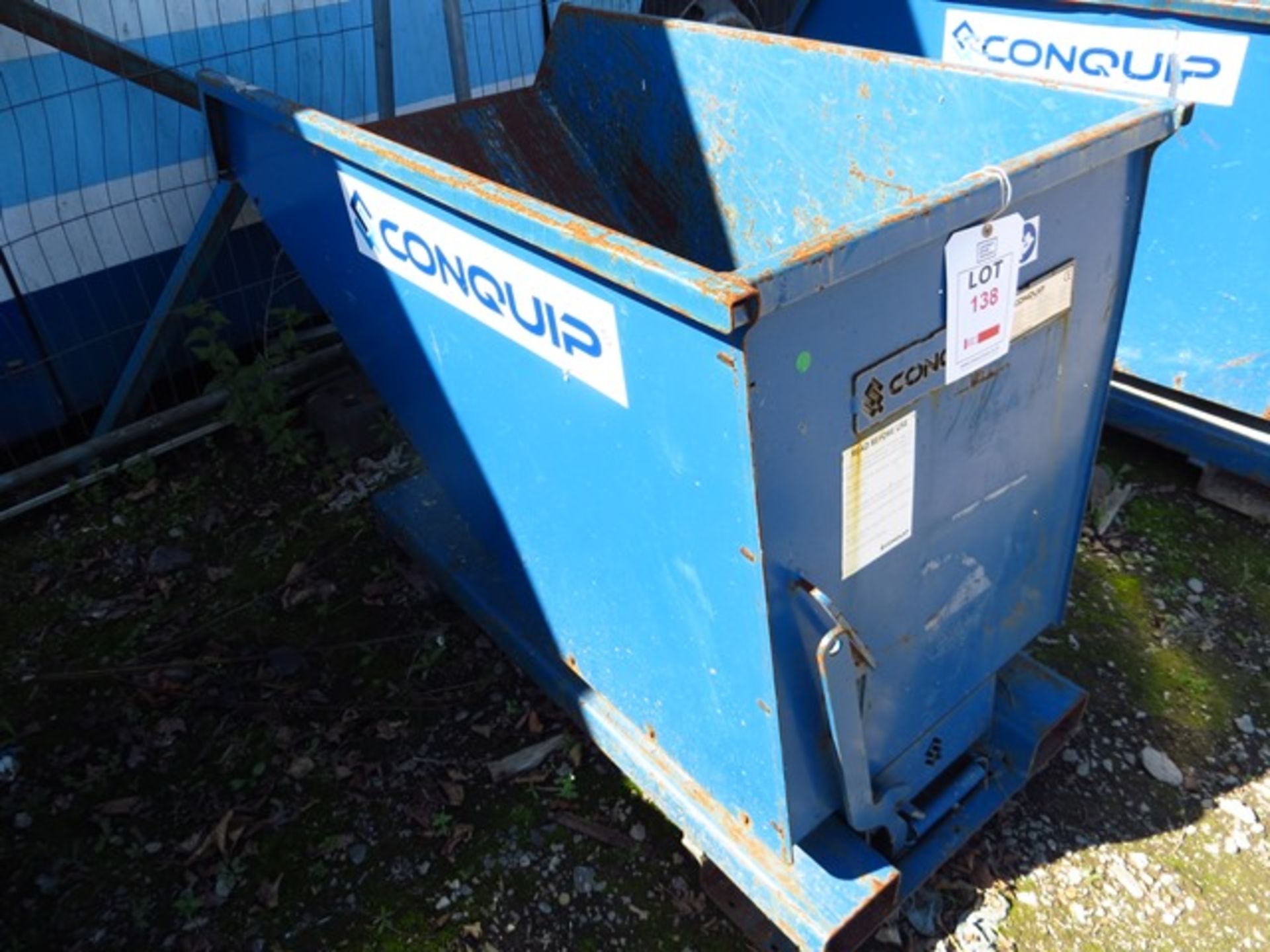Conquip 500 Litre Fork Liftable Tipping Skip Model FA0803AO-00500 (2018) - Image 2 of 2