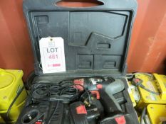 Skil 2497 Cordless Hammer Drill c/w 2 Batteries, Charger & Case