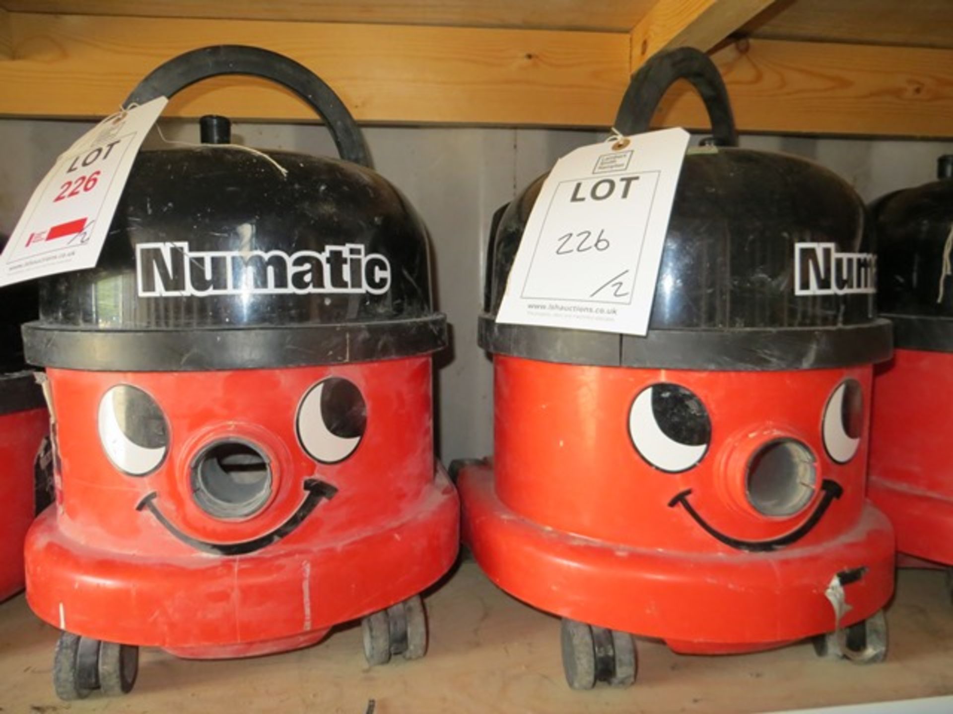 Two Numatic 110v Vacuum Cleaners