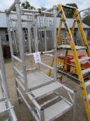 Aluminium Podium Working Platform Total Height 2000mm x 120mm x 650mm Working Height 700mm