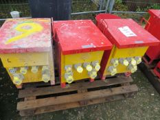 Three Electro-Wind Ltd 10KVa  110v Site Transformers model M100C input 230v 50Hz output 110v