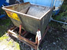 500 Litre Fork Liftable Tipping Skip