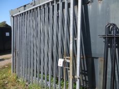 Set of Metal Gates c/w Fixing Posts Length 5300mm x Height 2450mm