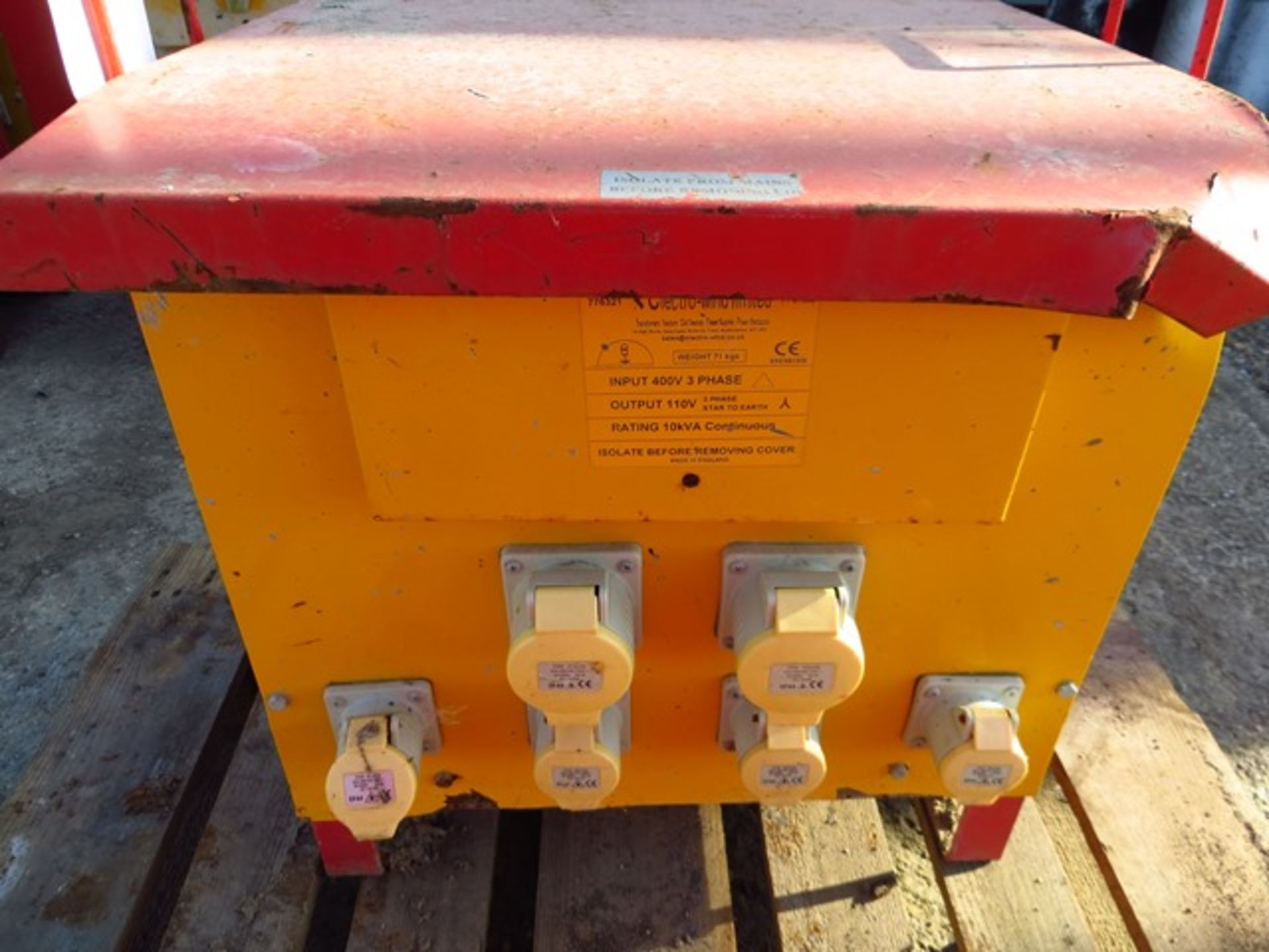 Electro-Wind Ltd 3 Phase 110v Transformer input 400v 3 Phase Output 110v 3 Phase Star to Earth