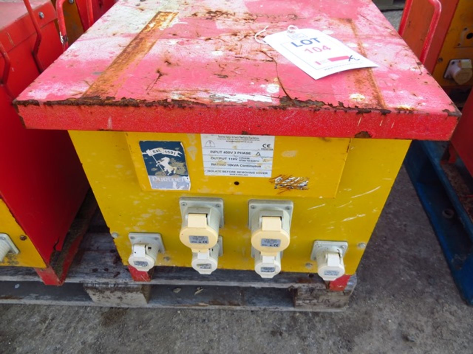 Two Electro-Wind Ltd 3 Phase 110v Transformers input 400v 3 Phase Output 110v 3 Phase Star to