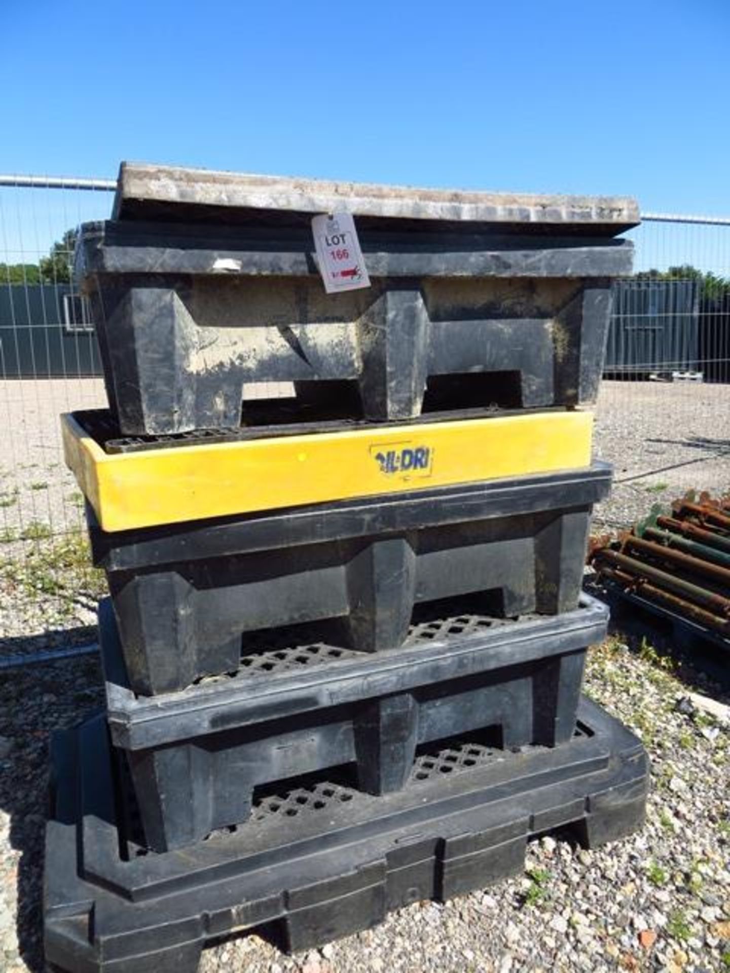 Five Various Spill Containment Pallets