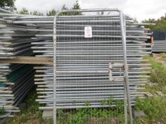 Approx 50 Heras Fencing Panels L 3400mm H 1900mm c/w Gate & 53 Footing Blocks