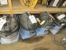 Four Numatic Wet & Dry Industrial Vacuum Cleaners 110v (no hoses)