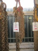 Two Sets of 2 Leg Lifting Chains c/w Shortners 1 Light Duty 1 Heavy Duty NB: This item has no record