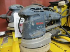 Two Bosch GEX150 150 Professional Orbital Grinders 110v