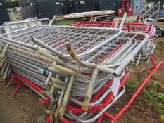 Approx 50 Metal Crowd Control Barrier Fencing Panels 2200mm 2100mm