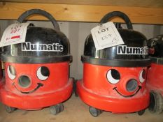 Two Numatic 110v Vacuum Cleaners