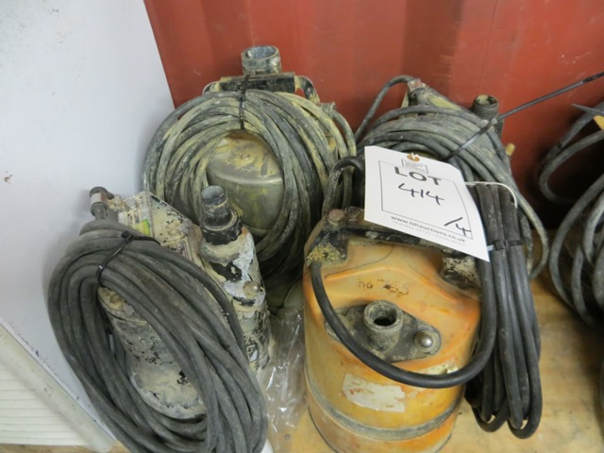 Four Various 110v Submersible Pumps