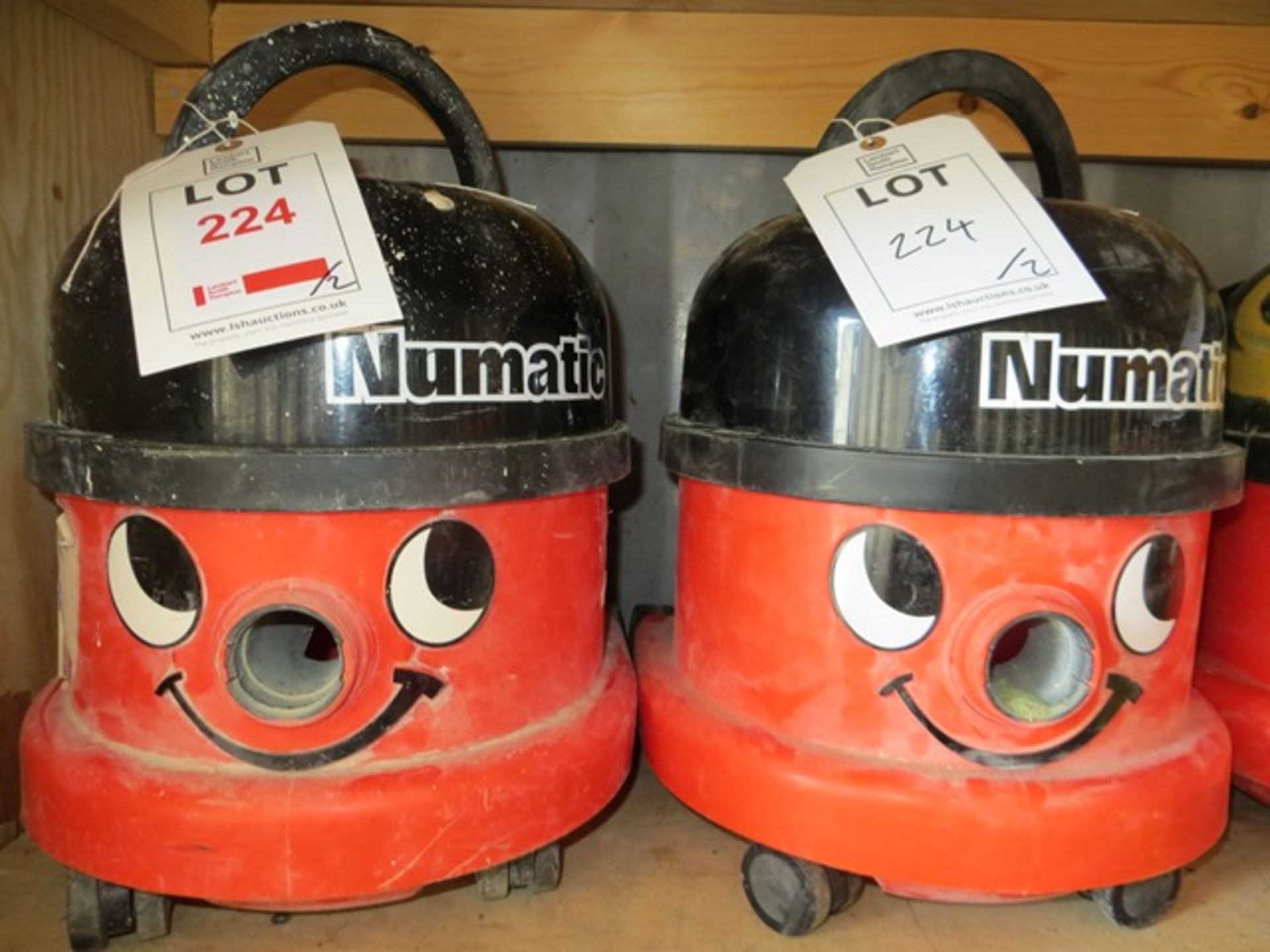 Two Numatic 110v Vacuum Cleaners