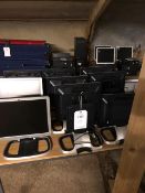 Twelve assorted monitors