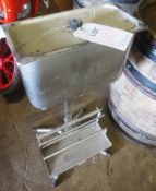 Stainless steel plinth mounted steriliser unit