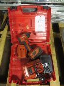 Hilti SID 220/A impact driver, with two batteries, charger and case