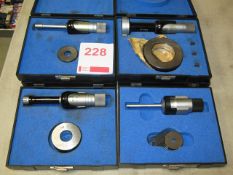 4 x Bowers bore micrometers various sizes