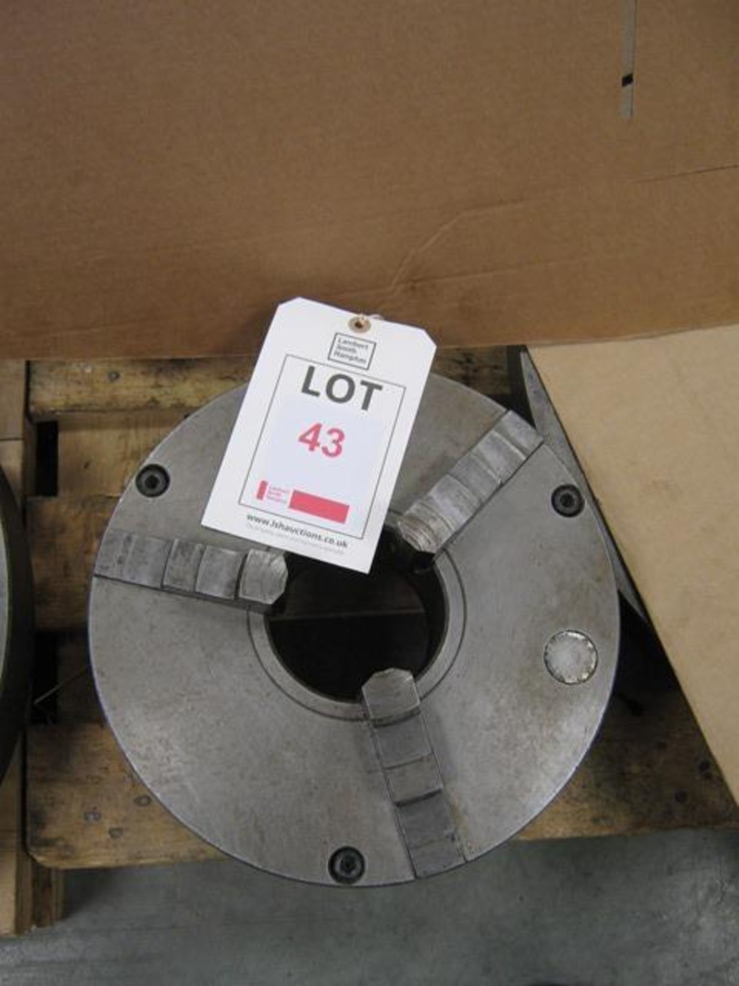 3 jaw chuck, 12" diameter, D1-8