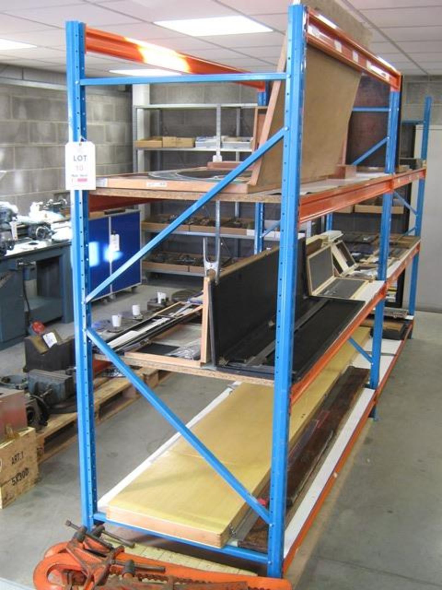Two bays racking 2000mm high x 800mm deep, each bay 1850mm wide(7 shelves total) - Image 2 of 2