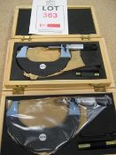 2 x Baty micrometer, 2- 4"