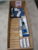 Various micrometer heads, unused