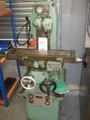 Elliot 181 Milling machine veritical head, 28" x 7 1/2" table 415Volt