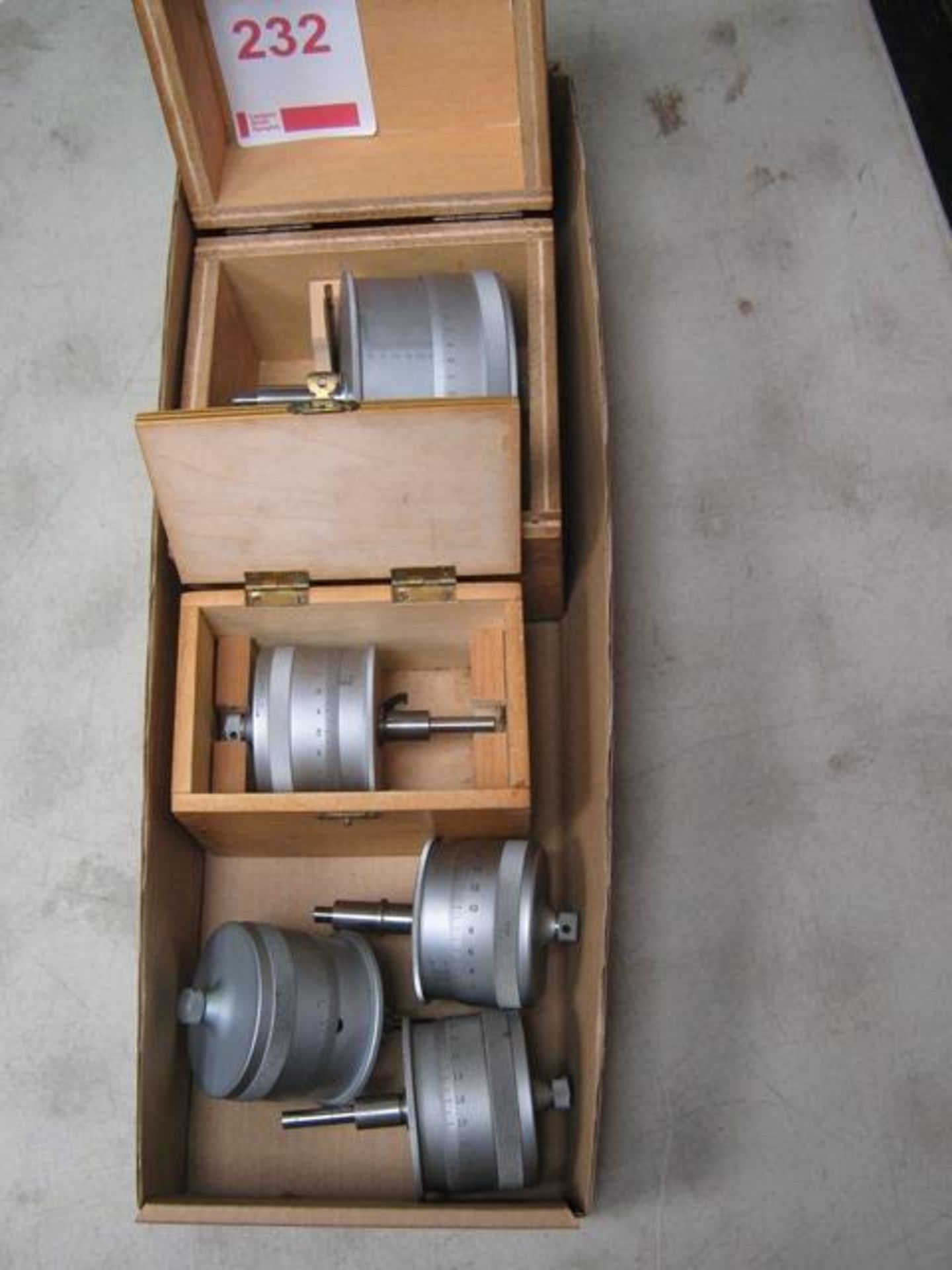 5 x large micrometer heads