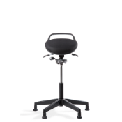 Unused perched seat stool in black (RRP £219) located in Stafford, viewing by appointment only 01/