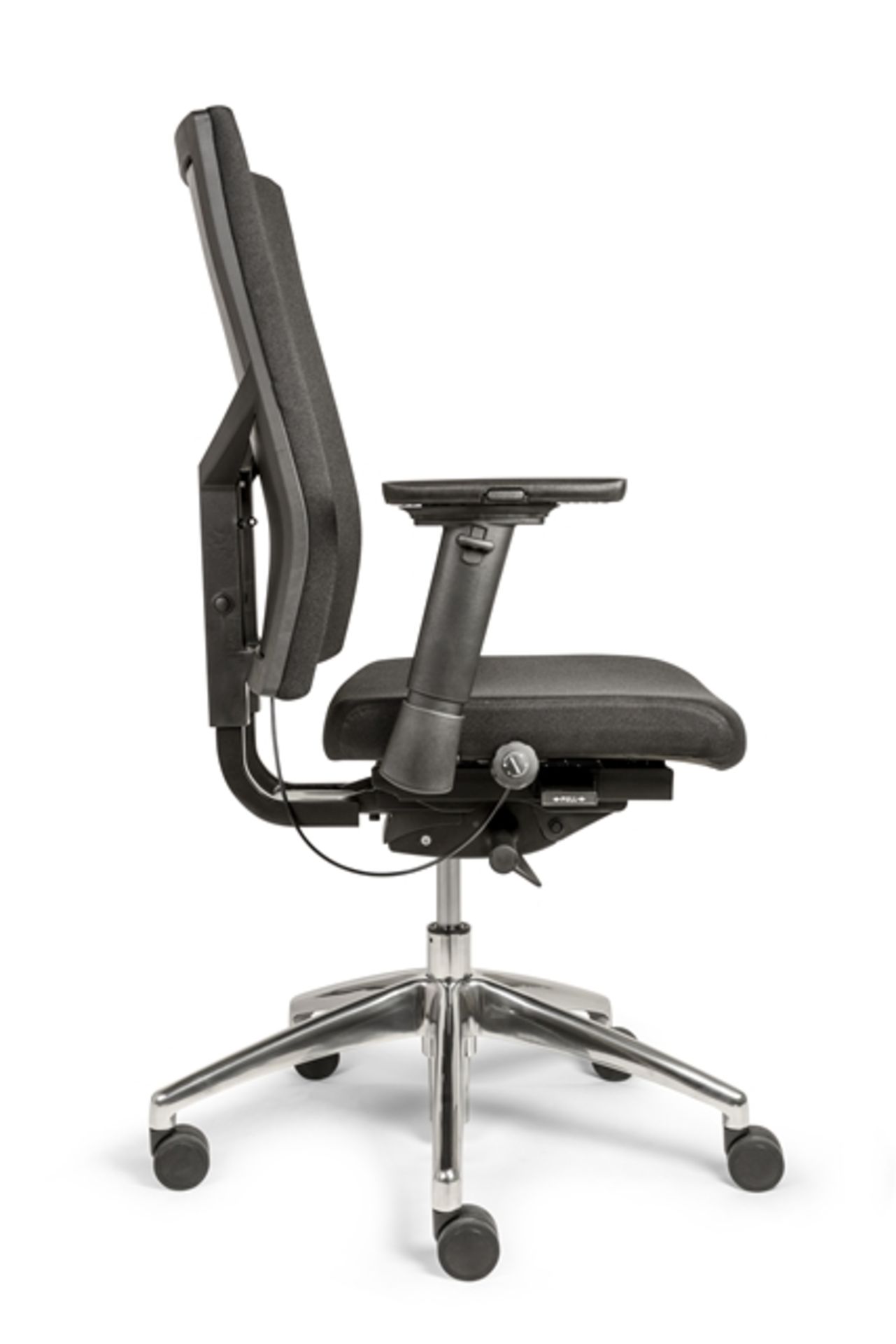 Unused ergonomic fully upholstered office chair in black (RRP £289) located in Stafford, viewing - Image 4 of 7