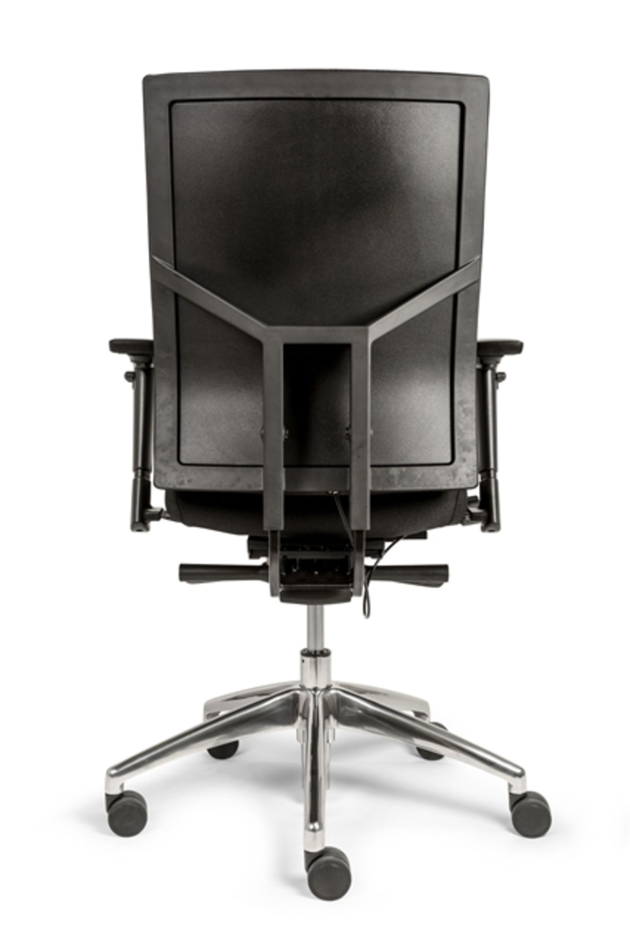 Unused ergonomic fully upholstered office chair in black (RRP £289) located in Stafford, viewing - Image 7 of 7